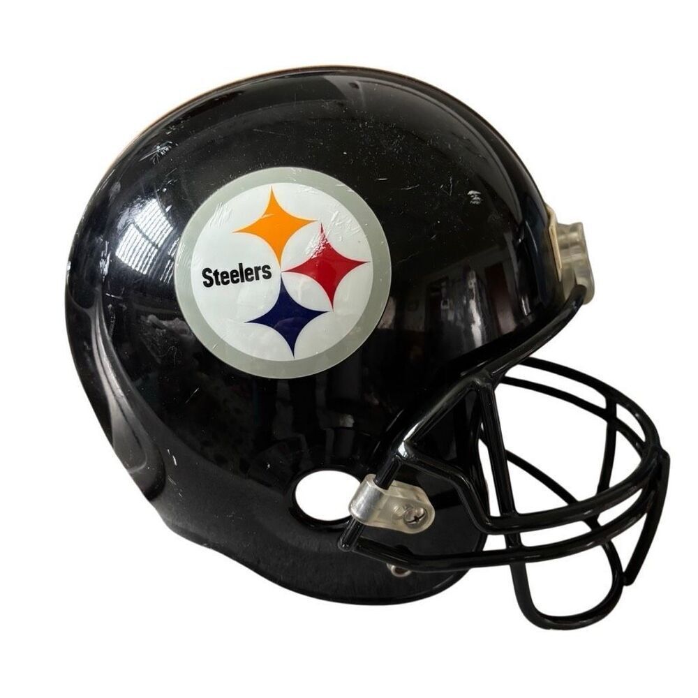 Riddell Pittsburgh Steelers Full Size Youth Medium Replica Football Helmet VSR4